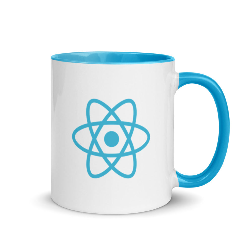 "REACT" Mug with Color Inside The Developer Shop