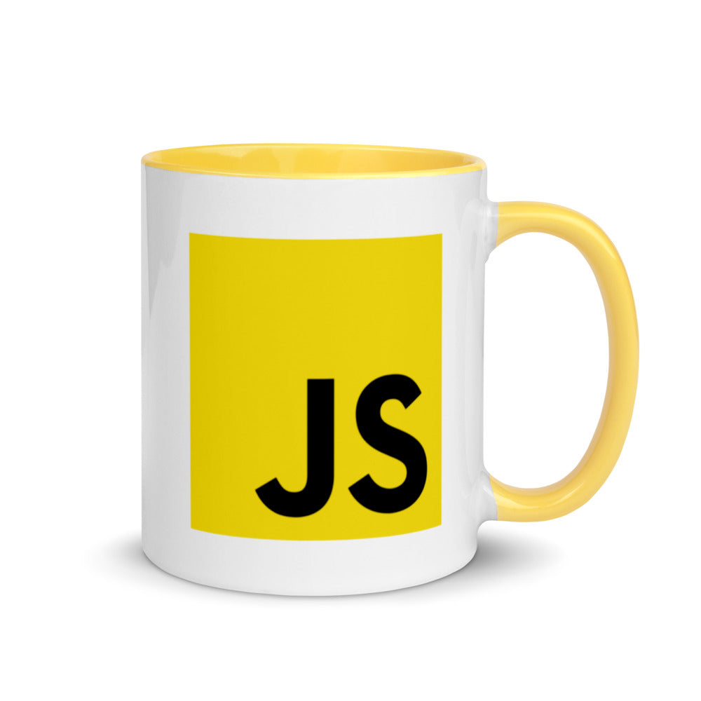 "JAVASCRIPT" Mug with Color Inside The Developer Shop