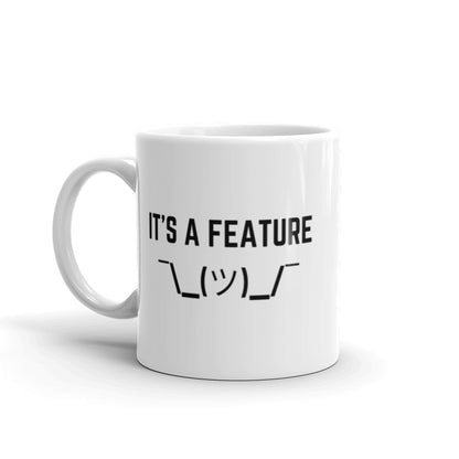 "IT'S A FEATURE" Mug The Developer Shop