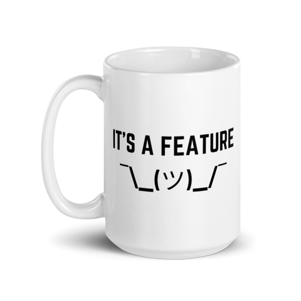 "IT'S A FEATURE" Mug The Developer Shop