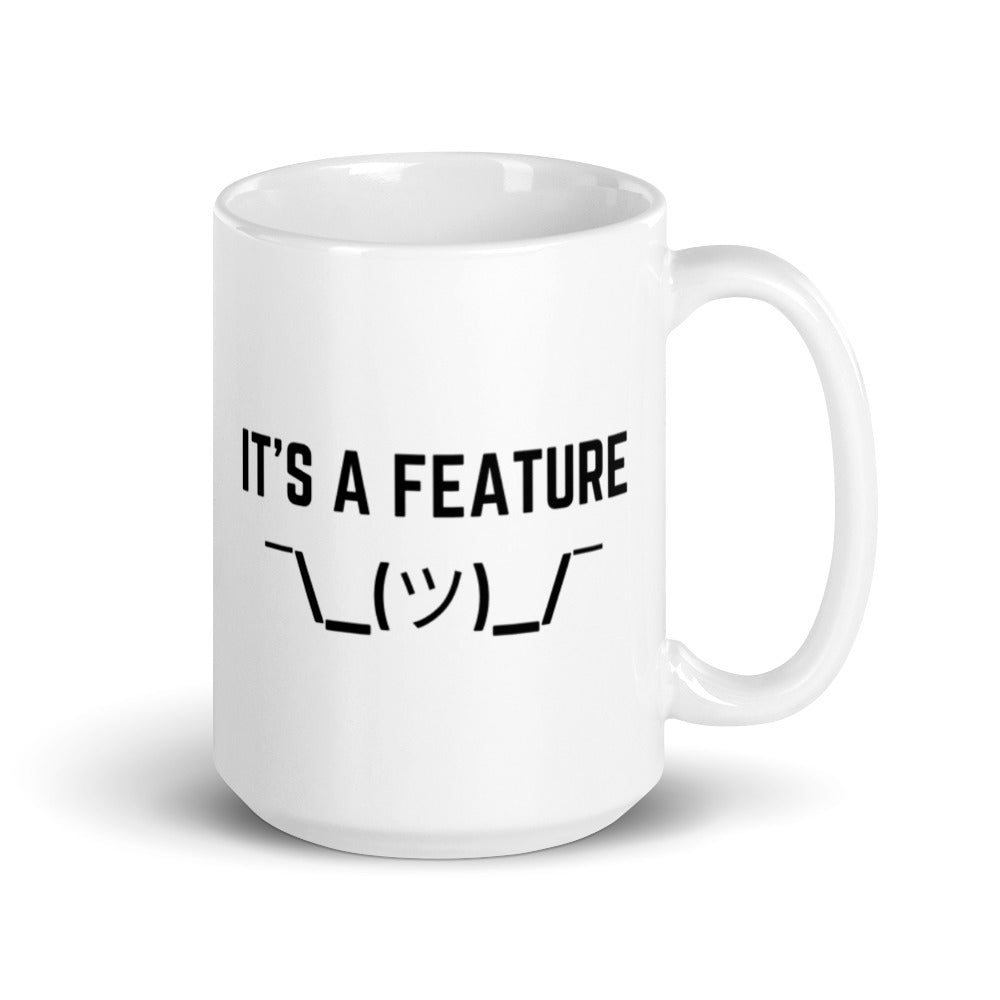 "IT'S A FEATURE" Mug The Developer Shop