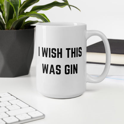 "I WISH THIS WAS GIN" Mug The Developer Shop